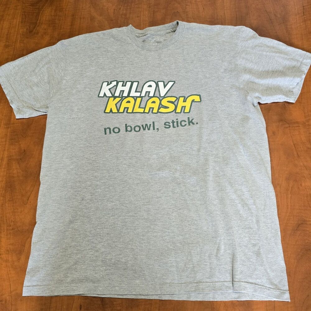 The Simpsons Khlav Kalash No Bowl, Stick. Crew Neck Short Sleeve Graphic Tee XL